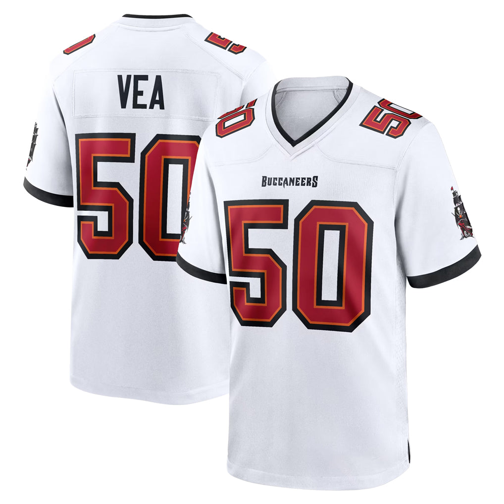 TB.Buccaneers #50 Vita Vea Player White Home Game BALCE Stitched Jerseys