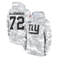 NY.Giants #72 Jermaine Eluemunor Player Arctic Camo Salute to Service Pullover Hoodies Limited Game BALCE Stitched Jerseys