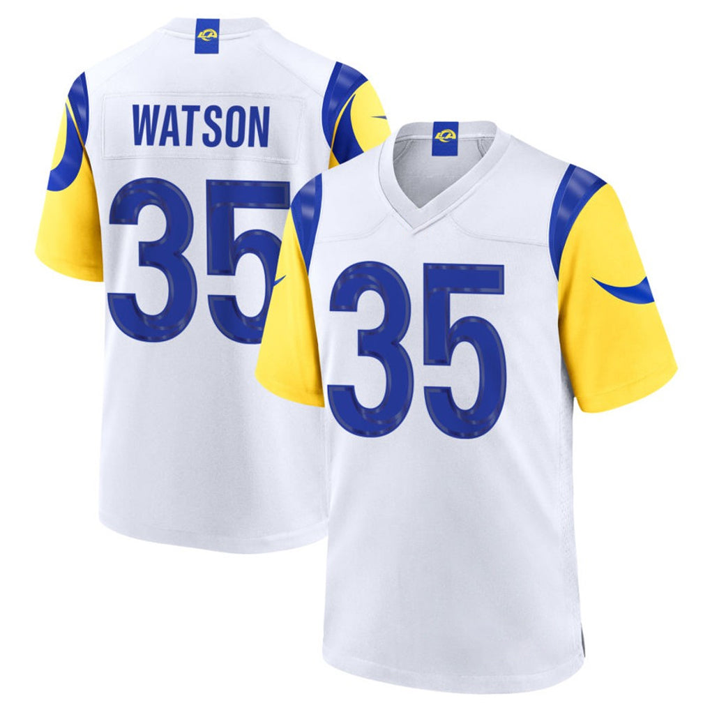 LA.Rams #35 Jaylen Watson Player White Limited Home Game BALCE Stitched Jerseys