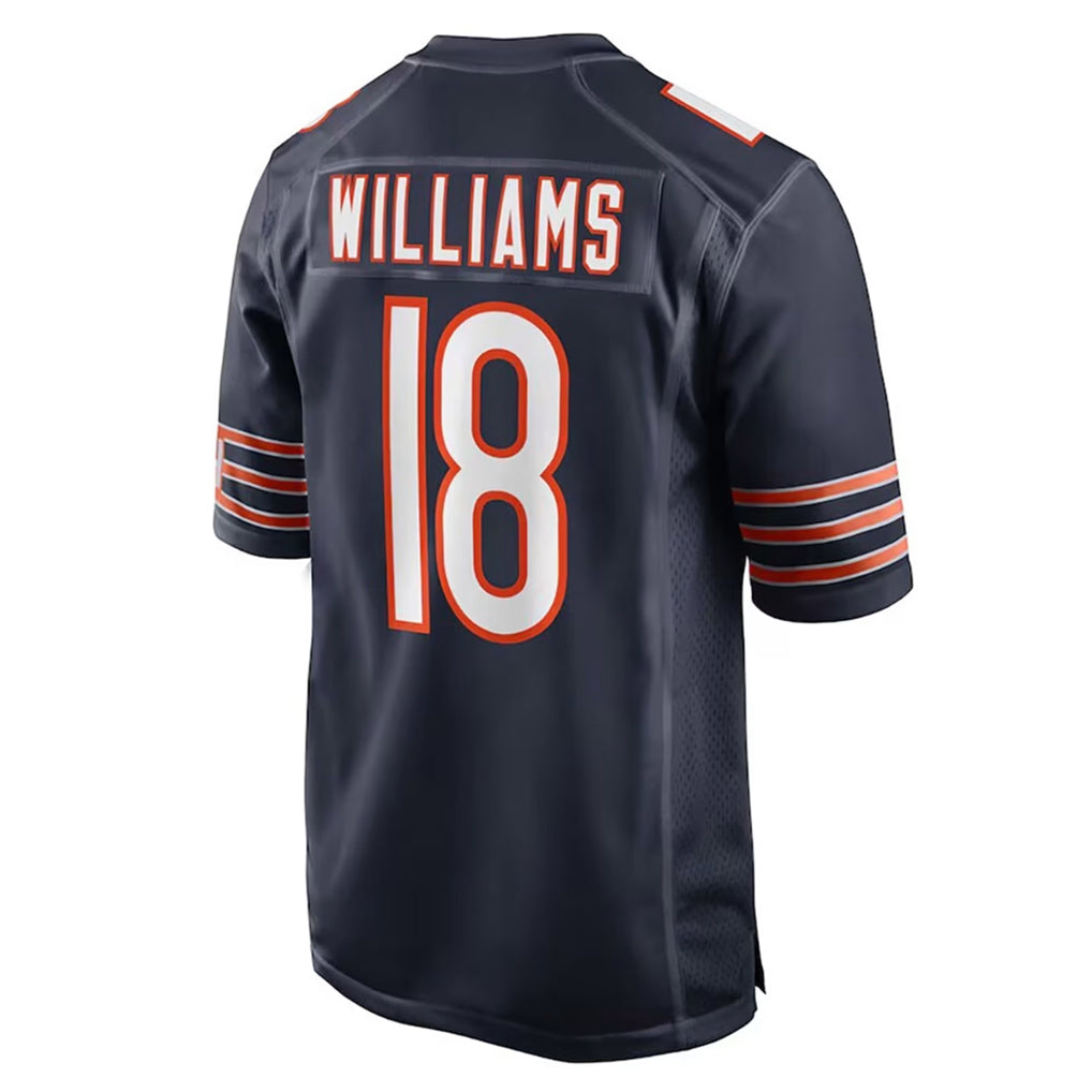 C.Bears #18 Caleb Williams Player Navy Home Game BALCE Stitched Jerseys