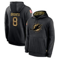 M.Dolphins #8 JuJu Brents Player Black Salute to Service Hoodies Limited Game BALCE Stitched Jerseys