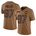 NY.Jets #97 Harrison Phillips Player Brown Salute To Service Limited BALCE Stitched Jerseys
