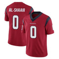 H.Texans #0 Azeez Al-Shaair Player Red Limited Vapor Untouchable Home Game BALCE Stitched Jerseys