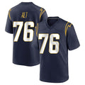 LA.Chargers #76 Joe Alt Player Navy Home Game BALCE Stitched Jerseys