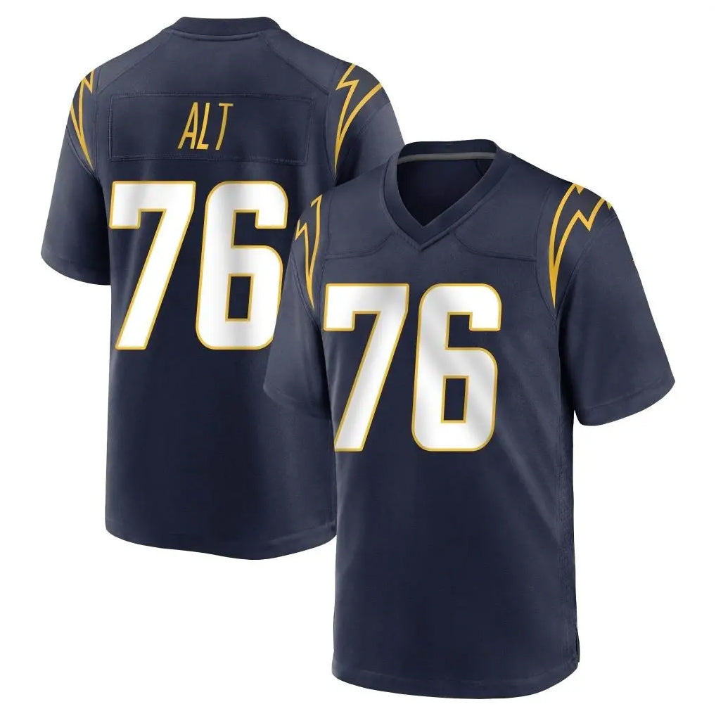 LA.Chargers #76 Joe Alt Player Navy Home Game BALCE Stitched Jerseys