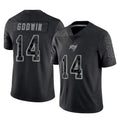 TB.Buccaneers #14 Chris Godwin Jr. Player Black Reflective Limited Home Game BALCE Stitched Jerseys