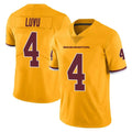 W.Commanders #4 Frankie Luvu Player Gold Limited Color Rush Home Game BALCE Stitched Jerseys