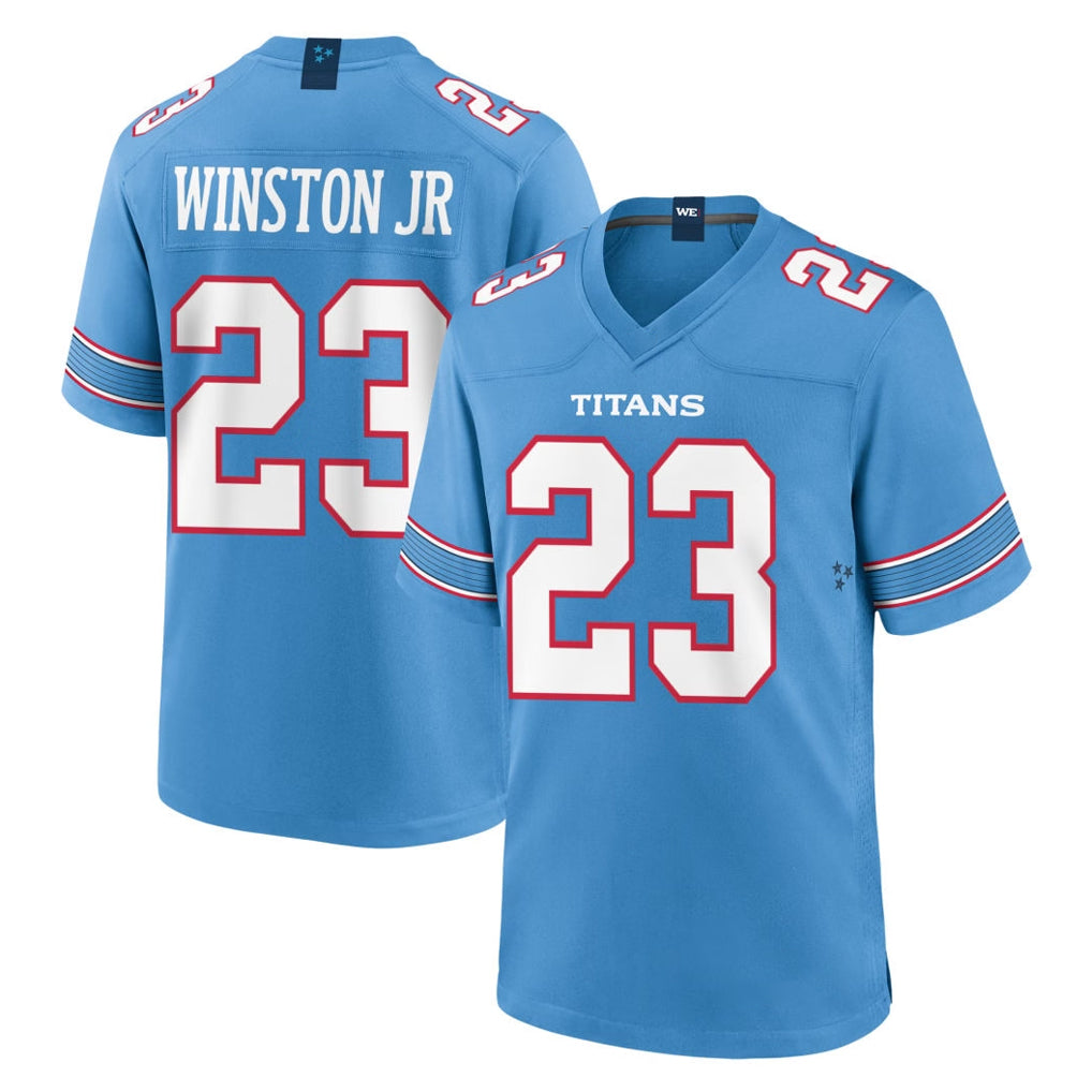 T.Titans #23 Kevin Winston Jr. Player Light Blue 2026 Game Home BALCE Stitched Jerseys