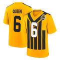 P.Steelers #6 Patrick Queen Player Gold Limited 1933 Throwback Home Game BALCE Stitched Jerseys