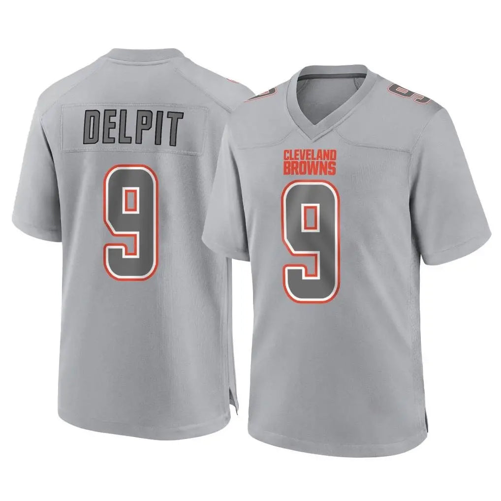 C.Browns #9 Grant Delpit Player Gray Atmosphere Fashion Game BALCE Stitched Jerseys
