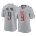 C.Browns #9 Grant Delpit Player Gray Atmosphere Fashion Game BALCE Stitched Jerseys