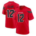 H.Texans #12 Nico Collins Player Red Alternate Home Game BALCE Stitched Jerseys