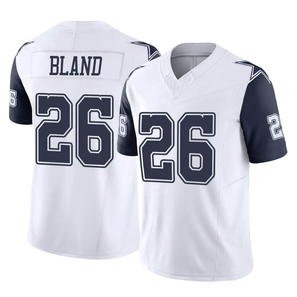 D.Cowboys #26 DaRon Bland Player White-Navy Limited Vapor F.U.S.E. Home Game BALCE Stitched Jerseys