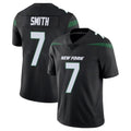 NY.Jets #7 Geno Smith Player Stealth Black Limited Vapor Home Game BALCE Stitched Jerseys