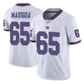 NY.Giants #65 Francis Mauigoa Player White Color Rush Home Game BALCE Stitched Jerseys