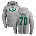 NY.Jets #70 Armand Membou Player Gray LOGO Pullover Hoodies Limited Game BALCE Stitched Jerseys