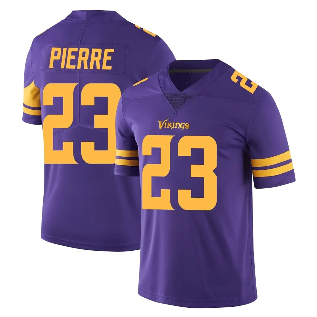 M.Vikings #23 James Pierre Player Purple Limited Color Rush Home Game BALCE Stitched Jerseys