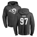 LA.Rams #97 Poona Ford Player Gray Pullover Hoodie Limited Game BALCE Stitched Jerseys