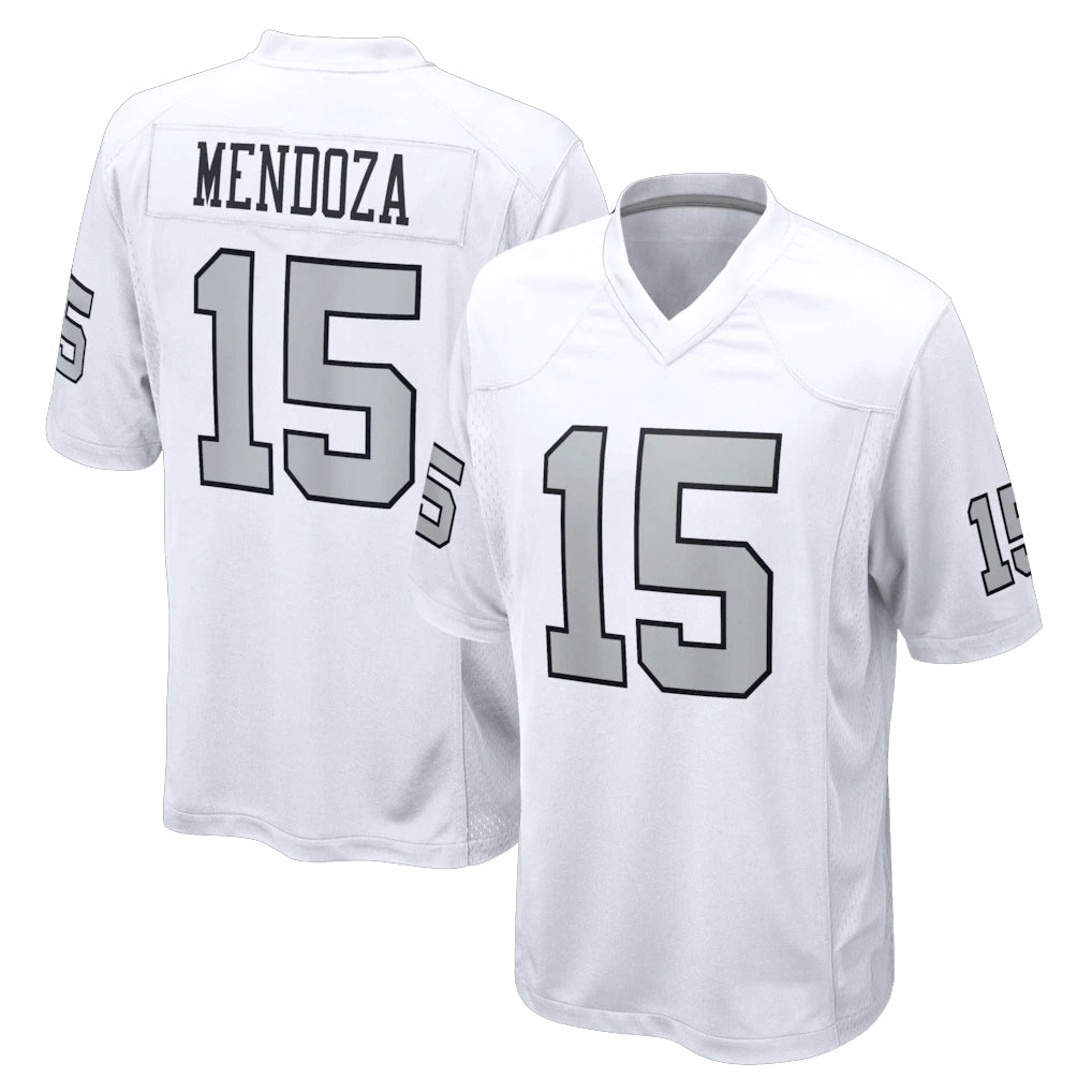 LV.Raiders #15 Fernando Mendoza Player White Limited Home Game BALCE Stitched Jerseys