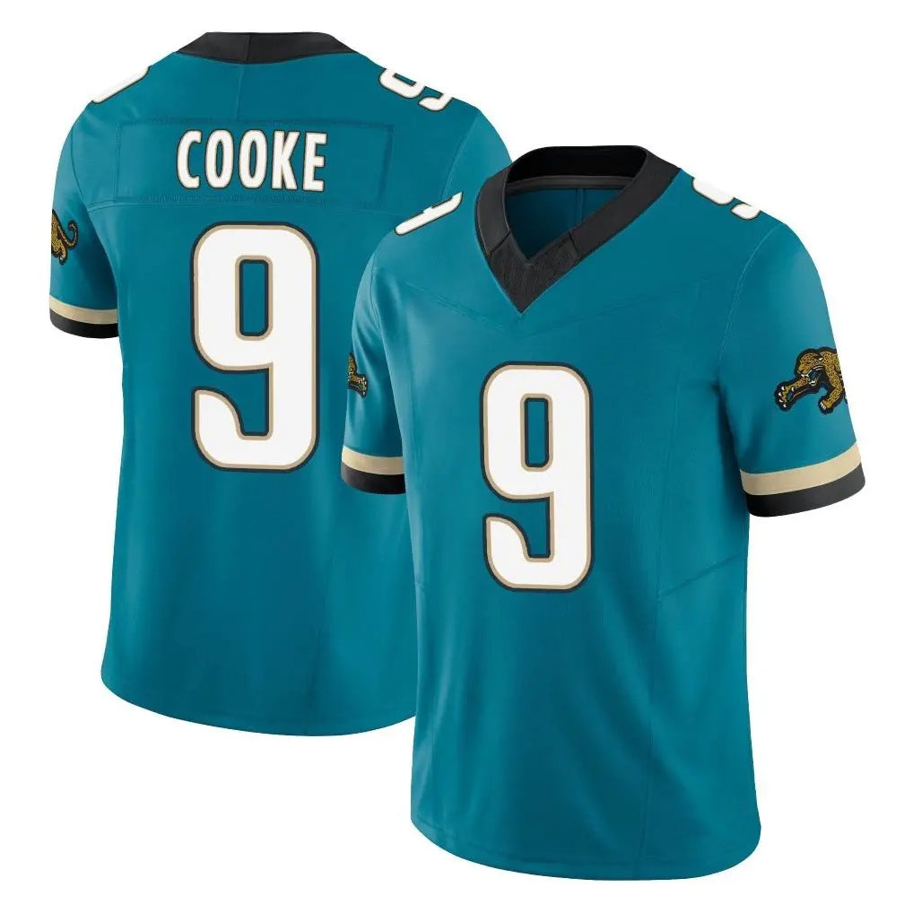 J.Jaguars #9 Logan Cooke Player Teal Prowler Throwback Vapor F.U.S.E. Limited Home Game BALCE Stitched Jerseys