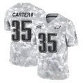 P.Eagles #35 Michael Carter II Player Arctic Camo Salute to Service Limited Game BALCE Stitched Jerseys