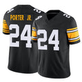 P.Steelers #24 Joey Porter Jr. Player Black Limited Alternate Vapor F.U.S.E. Home Game BALCE Stitched Jerseys