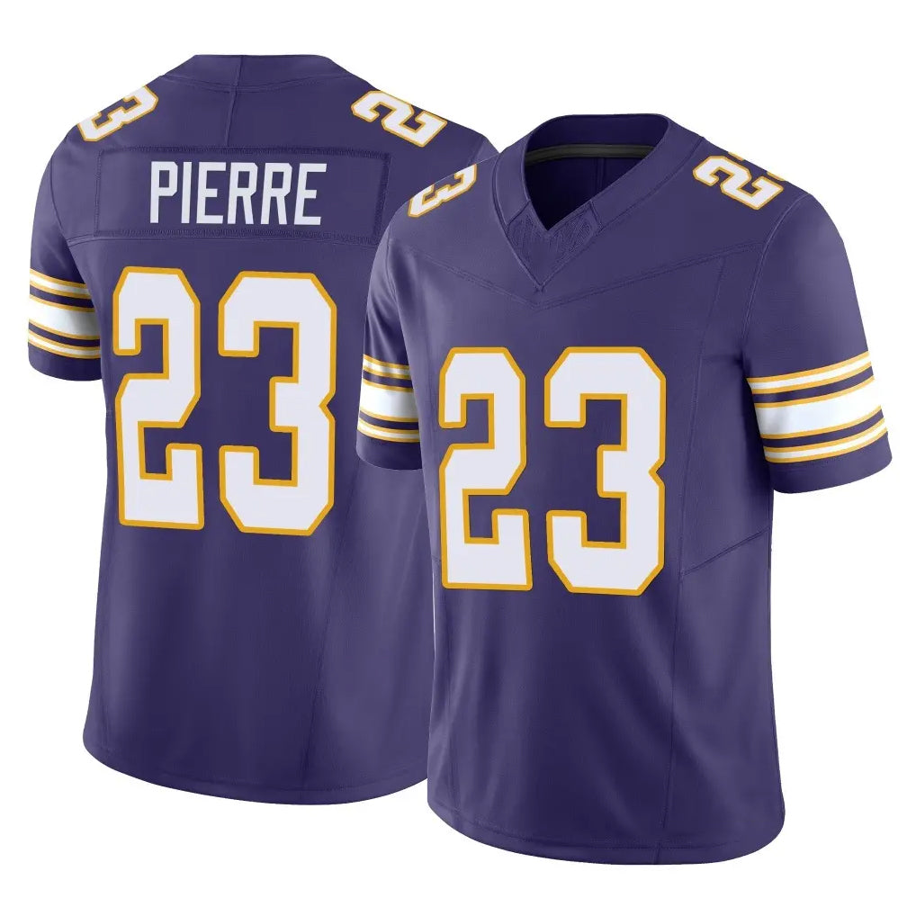M.Vikings #23 James Pierre Player Purple Limited Classic Vapor F.U.S.E. Home Game BALCE Stitched Jerseys