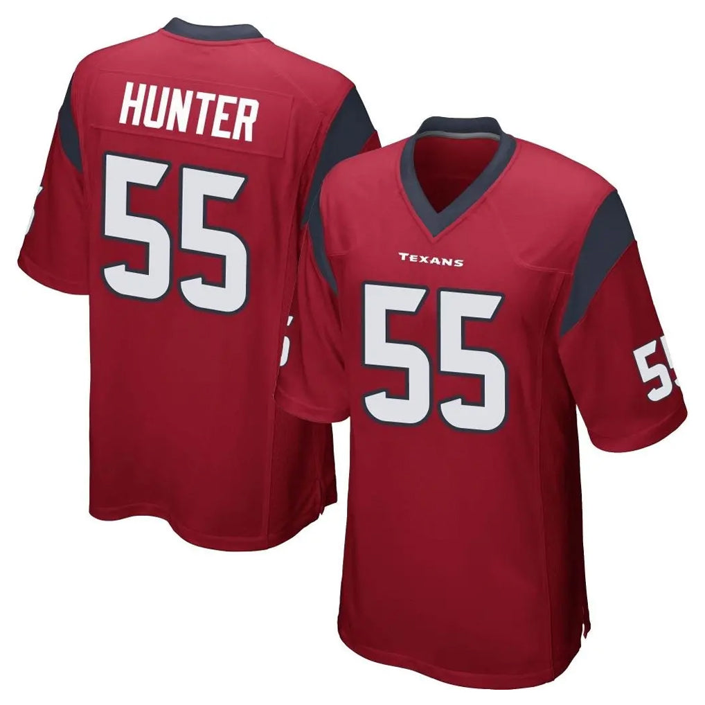 H.Texans #55 Danielle Hunter Player Red Home Game BALCE Stitched Jerseys