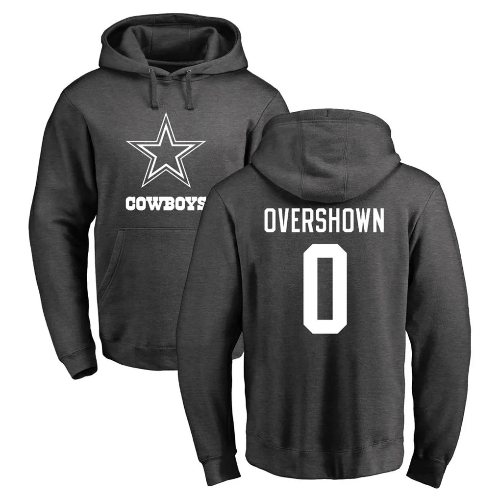 D.Cowboys #0 DeMarvion Overshown Player Ash One Color Pullover Hoodie Limited BALCE Stitched Jerseys