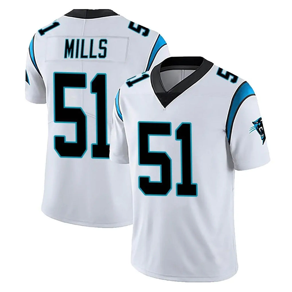 C.Panthers #51 Sam Mills Player White Vapor Untouchable Limited Game BALCE Stitched Jerseys
