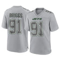 NY.Jets #91 Jowon Briggs Player Gray Limited Atmosphere Fashion Home Game BALCE Stitched Jerseys