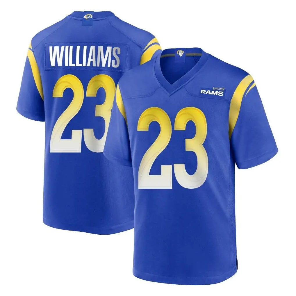 LA.Rams #23 Kyren Williams Player Royal Home Game BALCE Stitched Jerseys