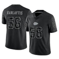 KC.Chiefs #56 George Karlaftis Player Black Limited Reflective Game BALCE Stitched Jerseys