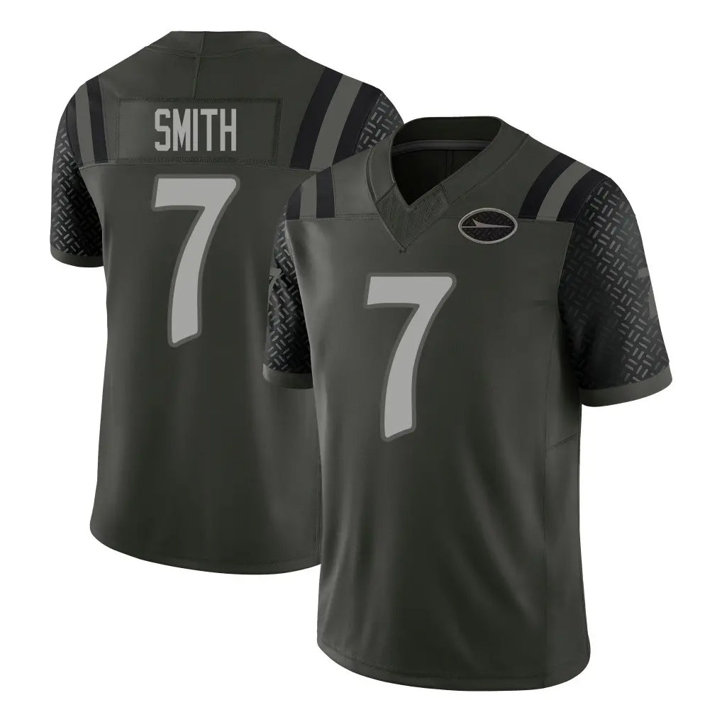NY.Jets #7 Geno Smith Player Green Limited 2025 Rivalries Collection Home Game BALCE Stitched Jerseys
