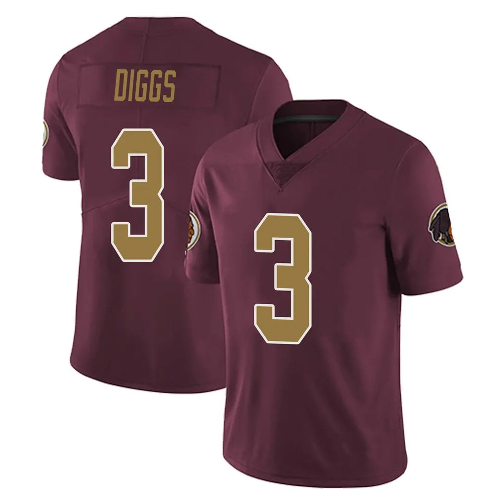 W.Commanders #3 Stefon Diggs Player Burgundy Alternate Vapor Untouchable Home Game BALCE Stitched Jerseys