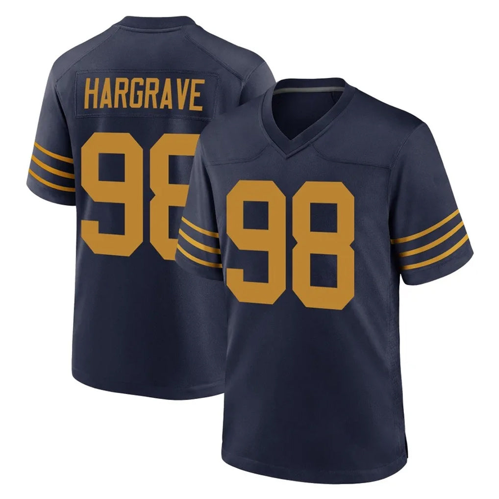 GB.Packers #98 Javon Hargrave Player Navy The 1923 Classic Home Game BALCE Stitched Jerseys