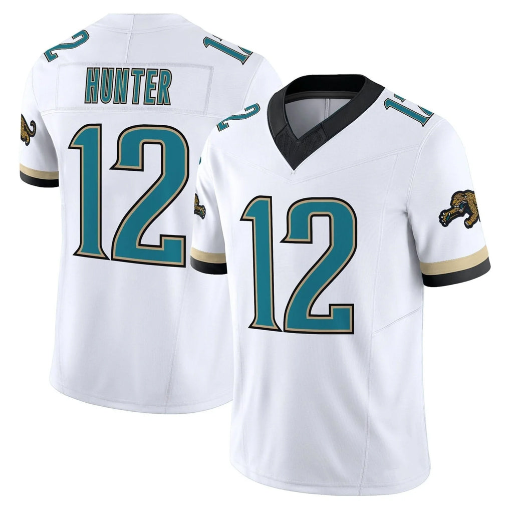 J.Jaguars #12 Travis Hunter Player White Prowler Throwback Vapor F.U.S.E. Limited Home Game BALCE Stitched Jerseys