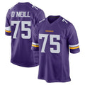 M.Vikings #75 Brian O'Neill Player Purple Home Game BALCE Stitched Jerseys