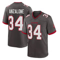 TB.Buccaneers #34 Alex Anzalone Player Pewter Alternate Home Game BALCE Stitched Jerseys
