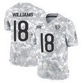 C.Bears #18 Caleb Williams Player Arctic Camo Salute to Service Limited BALCE Stitched Jerseys