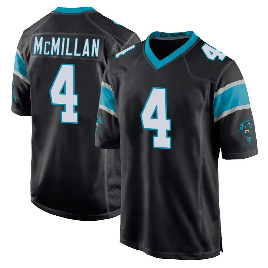 C.Panthers #4 Tetairoa McMillan Player Black Game BALCE Stitched Jerseys