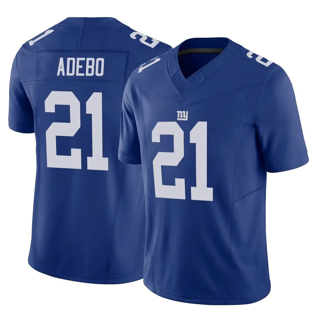 NY.Giants #21 Paulson Adebo Player Royal Limited Vapor F.U.S.E. Home Game BALCE Stitched Jerseys