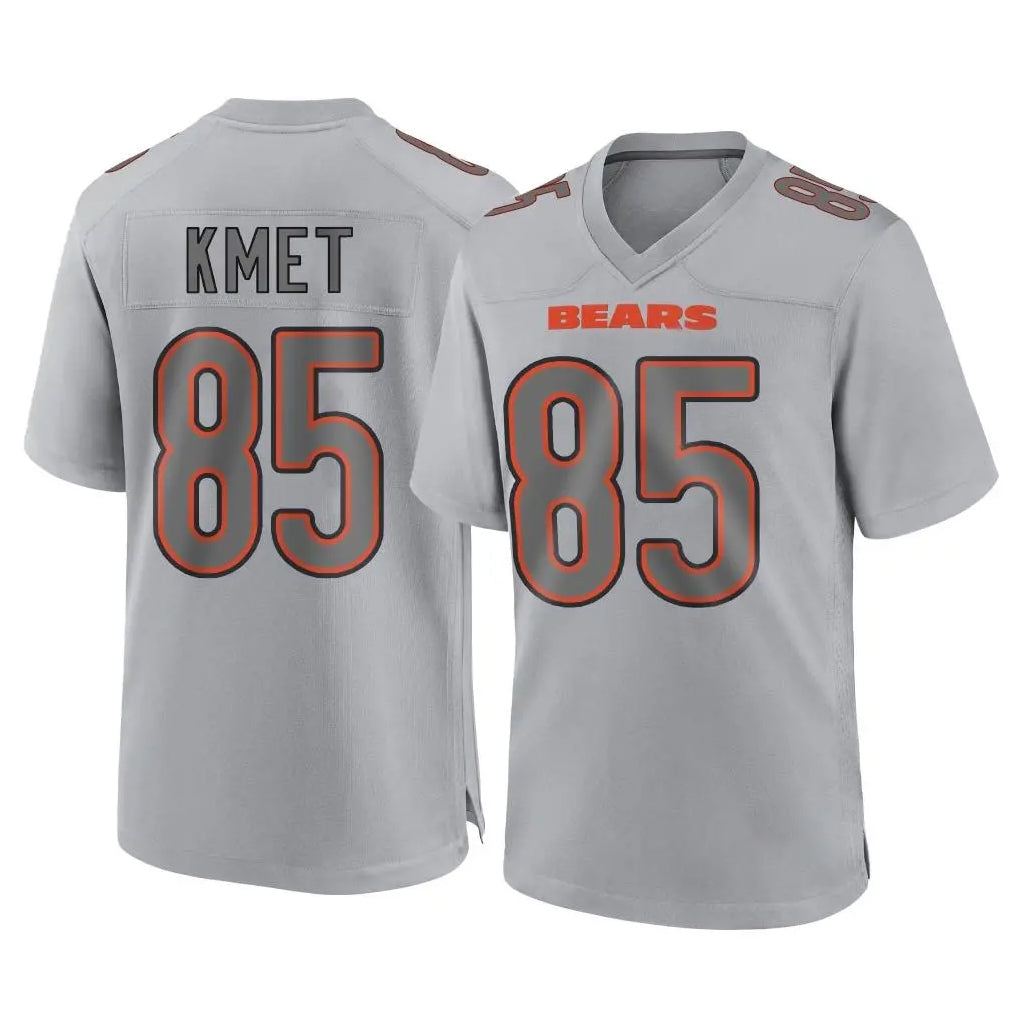 C.Bears #85 Cole Kmet Player Gray Atmosphere Fashion Game BALCE Stitched Jerseys
