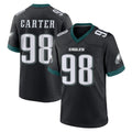 P.Eagles #98 Jalen Carter Player Black Game Home BALCE Stitched Jerseys
