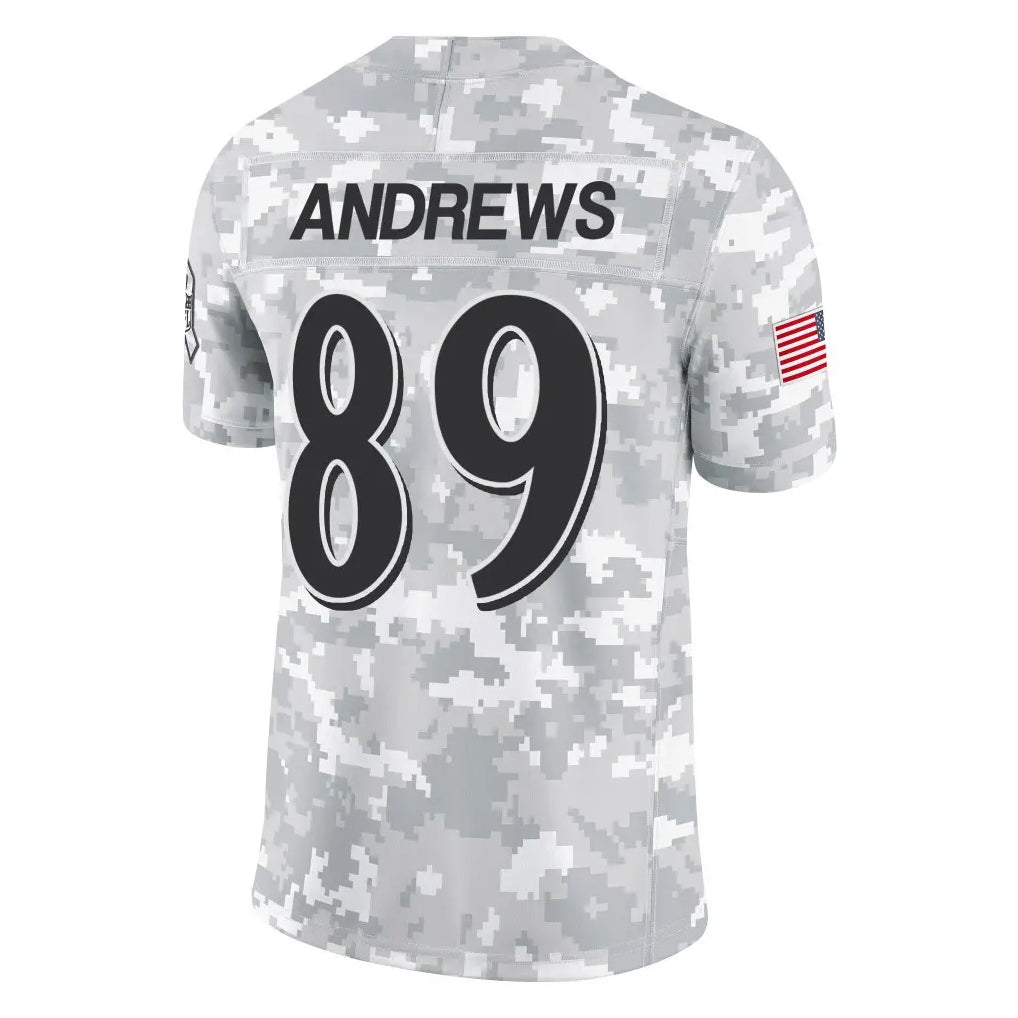 B.Ravens #89 Mark Andrews Player Arctic Camo Salute to Service Limited BALCE Stitched Jerseys