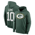 GB.Packers #10 Jordan Love Player Green Pullover Hoodies Limited BALCE Stitched Jerseys