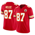 KC.Chiefs #87 Travis Kelce Player Red Limited Vapor F.U.S.E. Home Game BALCE Stitched Jerseys