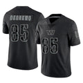 W.Commanders #85 Chig Okonkwo Player Black Limited Reflective Home Game BALCE Stitched Jerseys