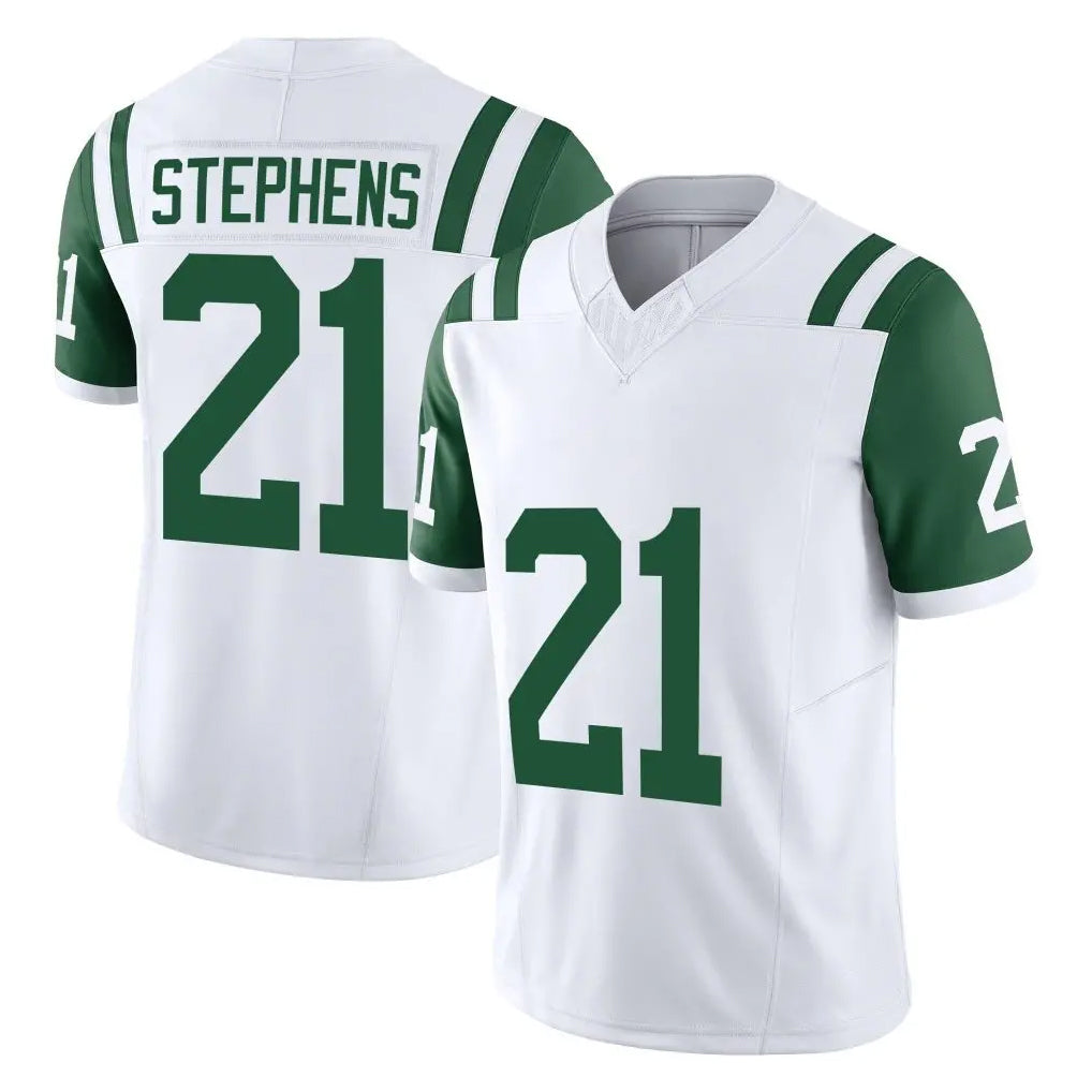 NY.Jets #21 Brandon Stephens Player White Limited Classic Vapor F.U.S.E. Home Game BALCE Stitched Jerseys