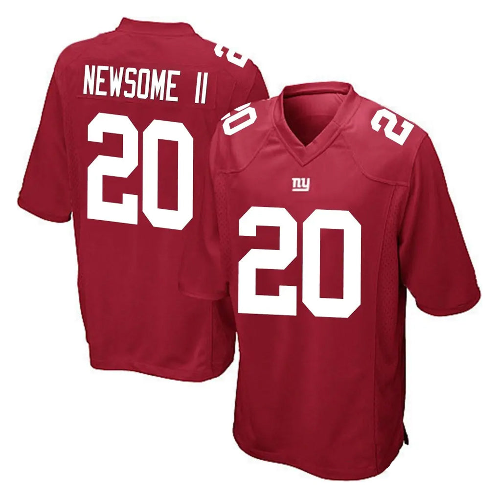 NY.Giants #20 Greg Newsome II Player Red Home Game BALCE Stitched Jerseys